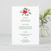 SEASONS GREETINGS Christmas CUSTOM Holiday Menu (Staand voorkant)