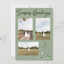 Seasons Greetings Christmas Tree Card Kaart