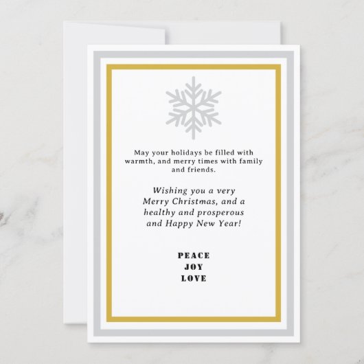 Season's Greetings Christmas Tree INSERT PHOTO  Feestdagenkaart (Achterkant)