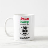 Season's Greetings Company Logo Kerstcadeau Koffiemok (Links)