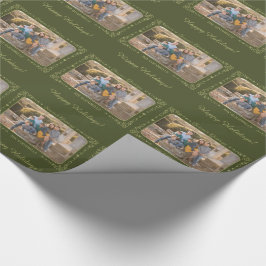 Season's Greetings Custom Foto inpakpapier