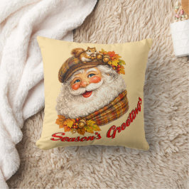 Season's Greetings - Fall Santa Kussen