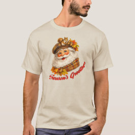 Season's Greetings - Fall Santa T-shirt