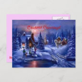 Seasons greetings! feestdagenkaart (Voorkant / Achterkant)