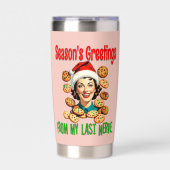 Season's Greetings From My Last Nerve Geïsoleerde Drinkbeker (Voorkant)