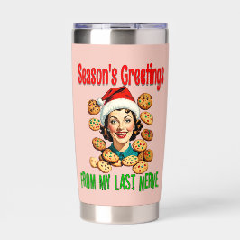 Season's Greetings From My Last Nerve Geïsoleerde Drinkbeker