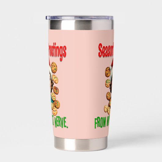 Season's Greetings From My Last Nerve Geïsoleerde Drinkbeker (Rechts)