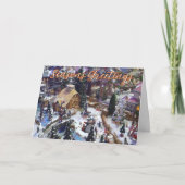 Seasons Greetings From our Village to Yours Bedankkaart (Voorkant)