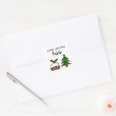 Seasons Greetings Habibi Vierkante Sticker (Envelop)