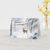 Season's Greetings Kaart (Gele Bloem)