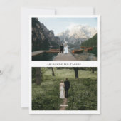 Seasons Greetings Poinsettia Photo Feestdagenkaart (Achterkant)