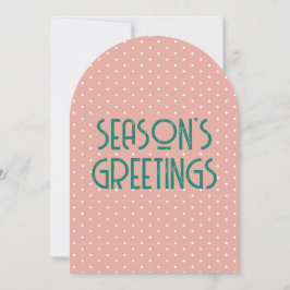 Season's Greetings Polka Dot Feestdagenkaart