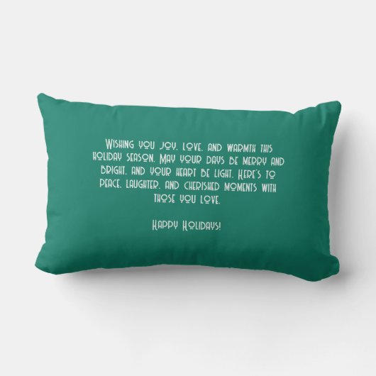 Season's Greetings Polka Dot  Kussen (Achterkant)