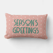Season's Greetings Polka Dot  Kussen (Voorkant)