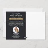 Season's Greetings Real Estate Christmas Postcard  Feestdagenkaart (Achterkant)