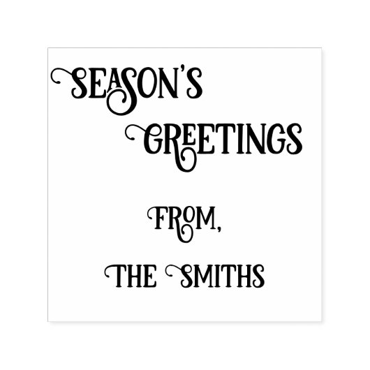 Season's Greetings Self-Inking Stamp Zelfinktende Stempel (Design)