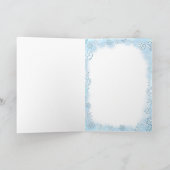 Season's Greetings SNOW Scene beroemd gemaakt door Feestdagen Kaart (Binnen)