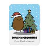 Seasons Greetings With A Potato Magneet (Verticaal)