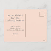 Seasons Greetings Xmas Lighthouse Feestdagenkaart (Achterkant)