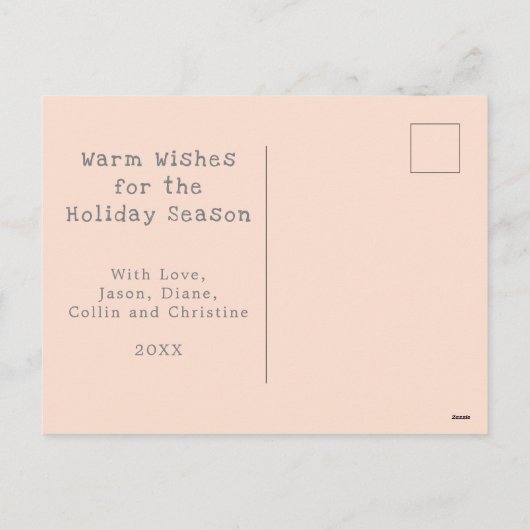 Seasons Greetings Xmas Lighthouse Feestdagenkaart (Achterkant)