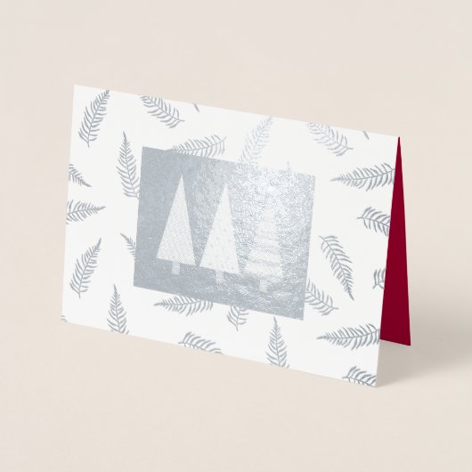 Season's Groeten Custom Luxe Folie Kaarten (Voorkant)