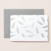 Season's Groeten Custom Luxe Folie Kaarten (Met envelop)