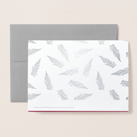 Season's Groeten Custom Luxe Folie Kaarten (Met envelop)