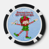 Season's Groeten Elf Poker Chips (Achterkant)