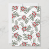 Season's Groeten Kerstmis krans Foto Feestdagenkaart (Achterkant)