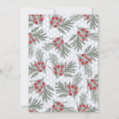 Season's Groeten Kerstmis krans Foto Feestdagenkaart (Achterkant)