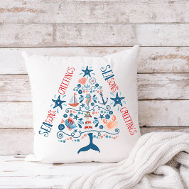 SEAsons Groeten Nautische Boom Kustkerst Kussen