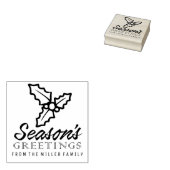 Season's Groeten Rubber Stamp Rubberstempel (Gestempeld)