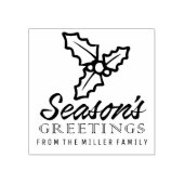 Season's Groeten Rubber Stamp Rubberstempel (Afrduk)