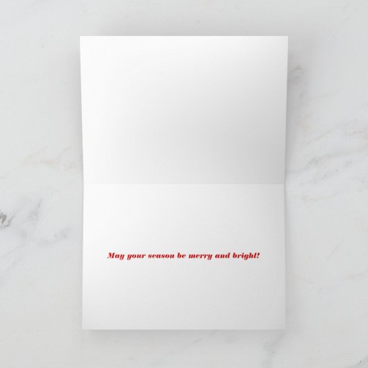 Season's Groeten Snowy Mountain Landscape Feestdagen Kaart (Binnen)