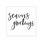Season's Groeten Typografie Rubber Stamp Rubberstempel (Afrduk)