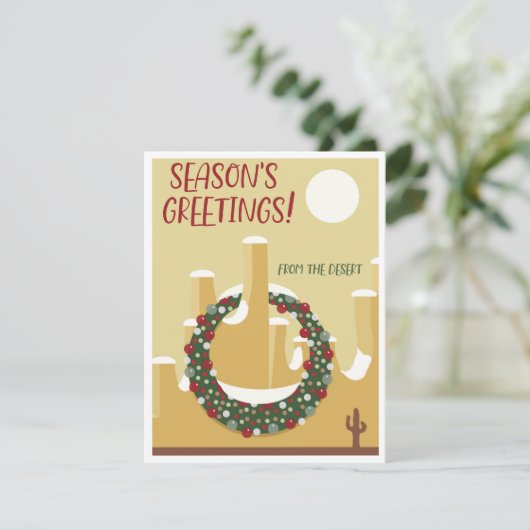 Season's Groeten uit Arizona! Feestdagenkaart (Staand voorkant)