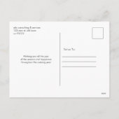 Season's Groeten Zakelijke Vakantie Briefkaarten (Achterkant)