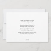 Season's Groeten Zwart-wit Foto Kerstmis Feestdagenkaart (Achterkant)