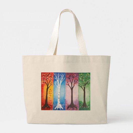 Seasons Grote Tote Bag (Achterkant)