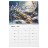 Seasons of Hope 2026 Inspirational Floral Wall Kalender (Feb 2026)