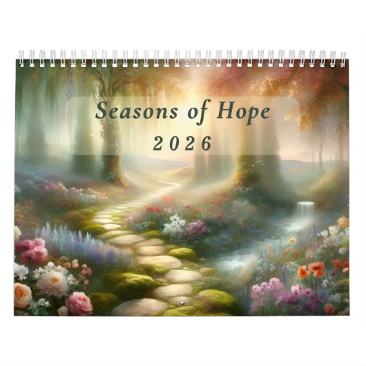 Seasons of Hope 2026 Inspirational Floral Wall Kalender (Hoes)