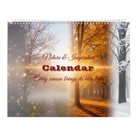 Seasons of Light – Nature & Inspiration 2025 Wall  Kalender (Hoes)
