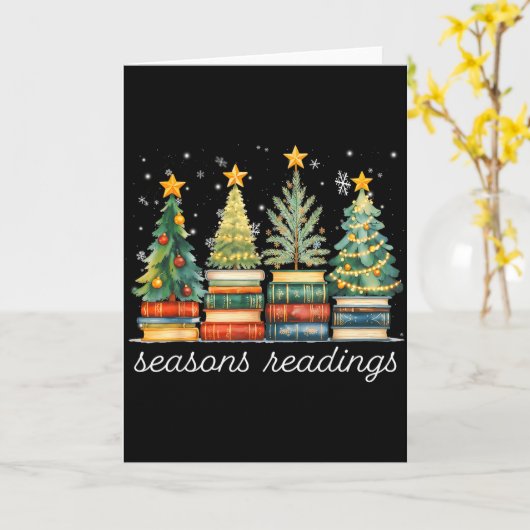 Seasons Readings All Booked For Christmas Book Rea Kaart (Gele Bloem)