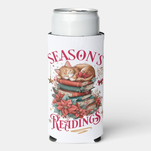 Season's Readings Cozy Kitten  Seltzer Blikjeskoeler (Seltzer Voorkant)