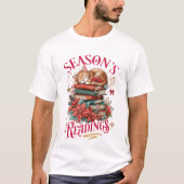 Season's Readings Cozy Kitten  T-shirt (Voorkant)