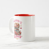 Season's Readings Cozy Kitten Tweekleurige Koffiemok (Voorkant links)