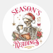 Season's Readings Ronde Sticker (Voorkant)