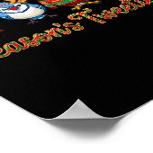 Season's Tweetings Funny Christmas Birdwatcher Squ Poster (Hoek)