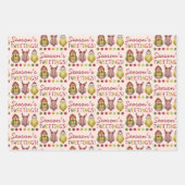 Seasons Tweetings Schattigee vogelkerstpatronen Inpakpapier Vel (Voorkant 2)