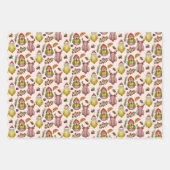 Seasons Tweetings Schattigee vogelkerstpatronen Inpakpapier Vel (Voorkant)